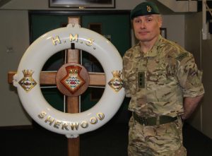 Col Jeff Moulton pictured at HMS Sherwood
