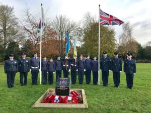 Horncastle cadets at remembrance service