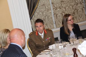 Maj General Ranuld Monroe (responsible for reserves and cadets) talked to employers over lunch