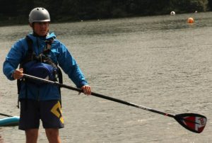Ian Powell paddle boarding at Derbyshire ACF's summer camp (1)