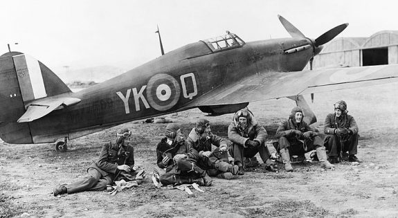 Members of RAF 80 Squadron during operations over Albania in 1940
