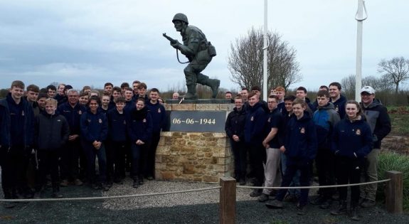 The cadets in Normandy.