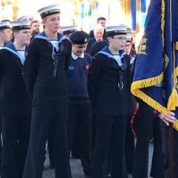 Cadets during the Remembrance Parade in Brackley earlier this year