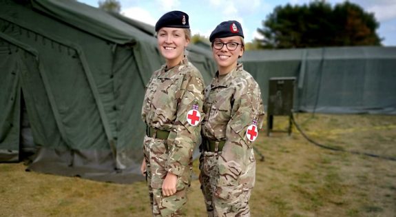 Lance Corporal Sallyann Foster and Private Chantelle Bartlett