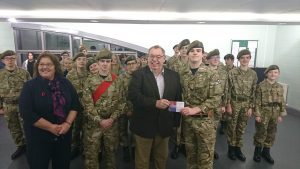 The Cadets also received a thank you card from the Royal British Legion