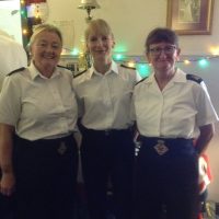 With shipmates during HMS Sherwood Carol Concert