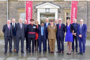 Representatives of the Armed Forces and the nine East Midlands universities at the University of Leicester