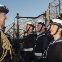 New Commodore speaks to naval personnel