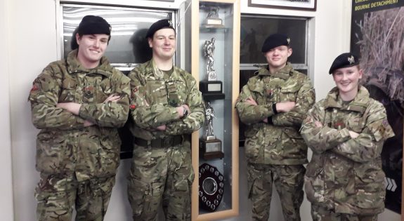 Bourne Cadets who applied first aid