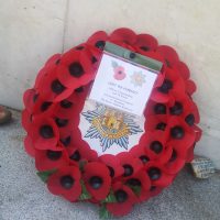 Wreath laid at Grimsby War Memorial