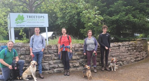 Derbyshire Cadets on their walk for hospices