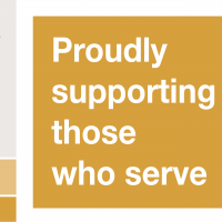 Gold ERS logo - Proudly supporting those who serve