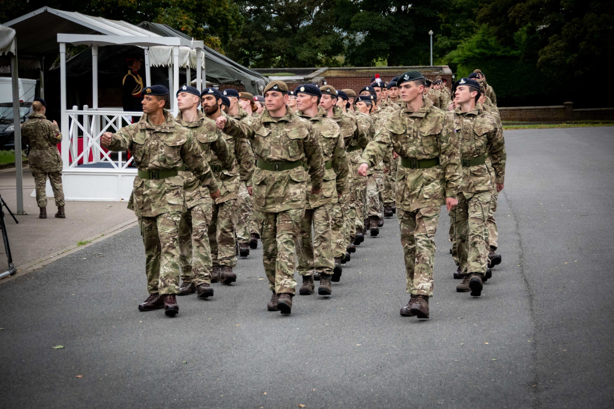 Proud Army Reserves From Grantham Celebrate The End Of Their Basic 