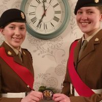 Aplin sisters hand over Lord Lieutenant's badge