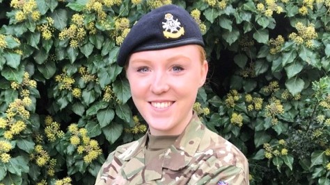 2nd Lieutenant Beth Adams in uniform