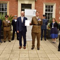 LLR ICS personnel outside the Victoria Building, Leicester Royal Infirmary Armed Forces Covenant e 07