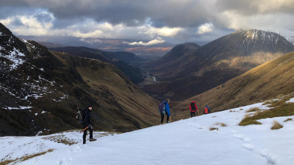 Students were treated to stunning views in the Highlands.