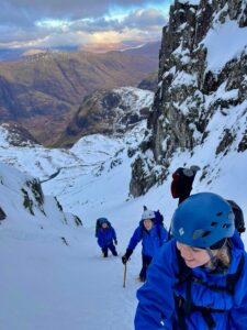 Climbing the Cairngorms mountain range