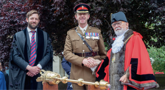 Northamptonshire Town Council re-signing the Armed Forces Covenant.