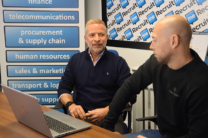 L-R: RecruitME Co-Founders Howard Rudder and Chris Buck