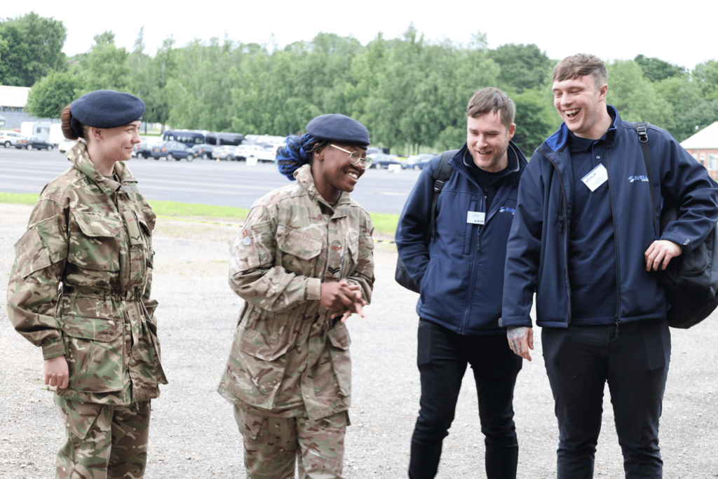 laughter between employers and cadets