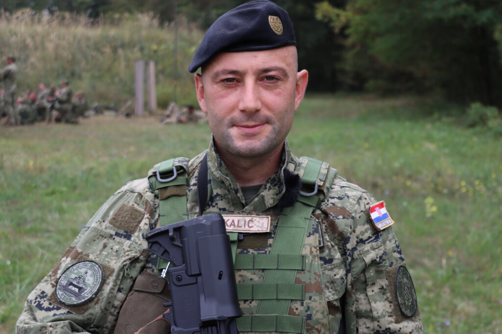 Captain Matej Takalić, from Croatian Armed Forces 